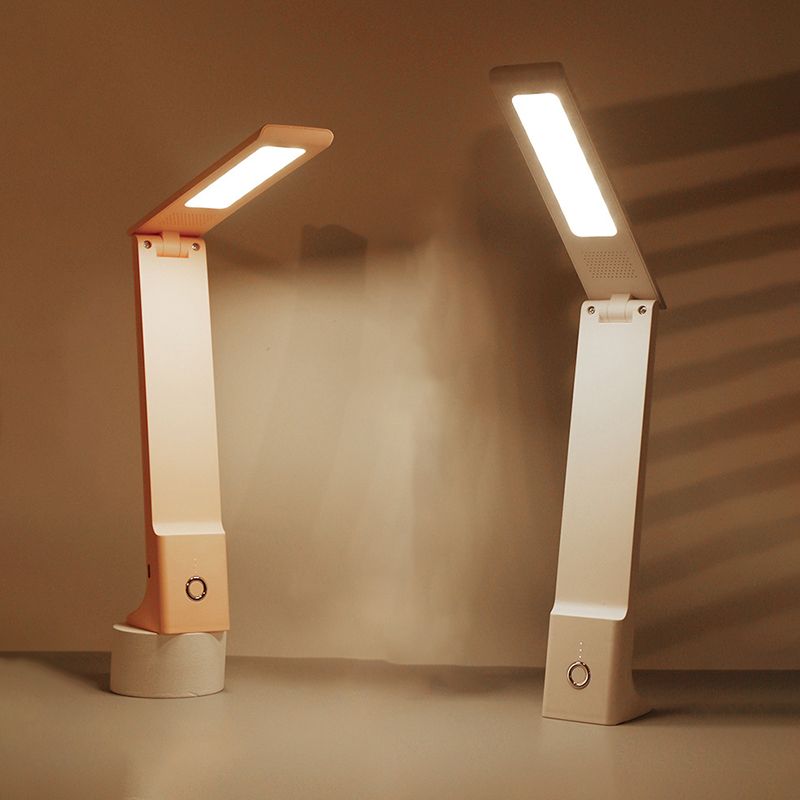 Moderne Lesetischlampe 1-Licht-Rechteck-Tischlicht mit USB-Anschluss