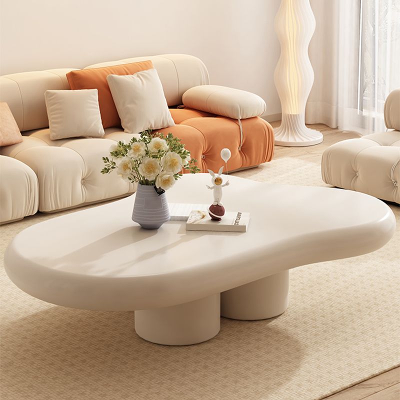 Modern Wood Coffee Cocktail Table 4 Legs Coffee or End Table White