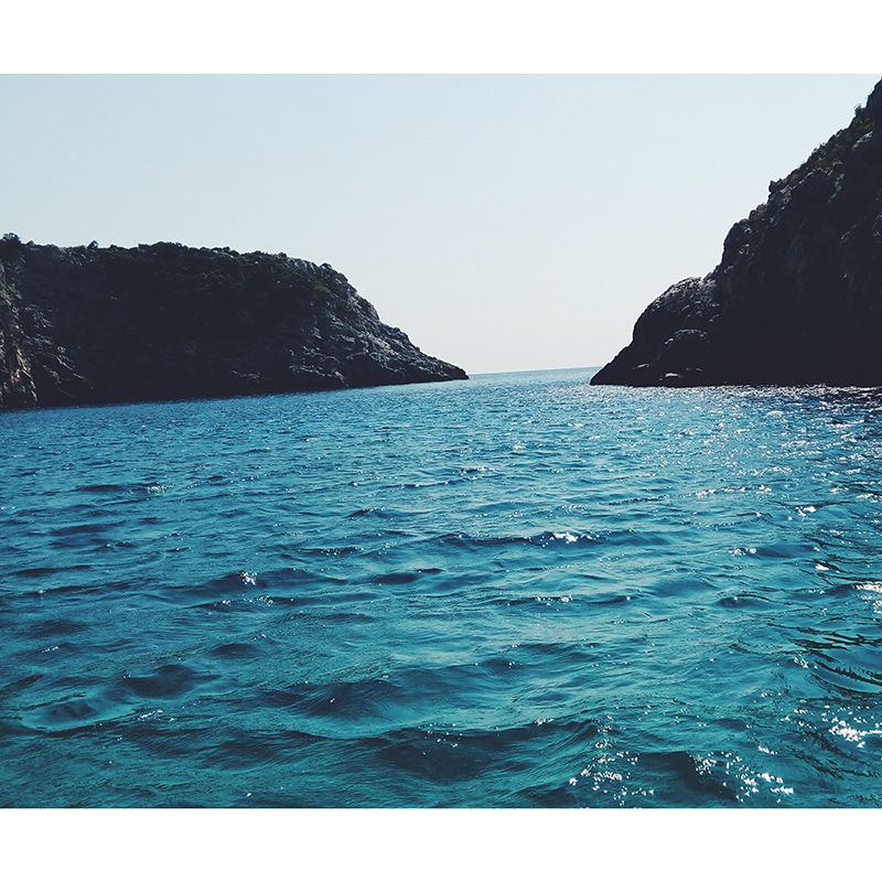 Oversized Sea Mural Wallpaper Photography Horizontal Wall Decor for Home Decoration