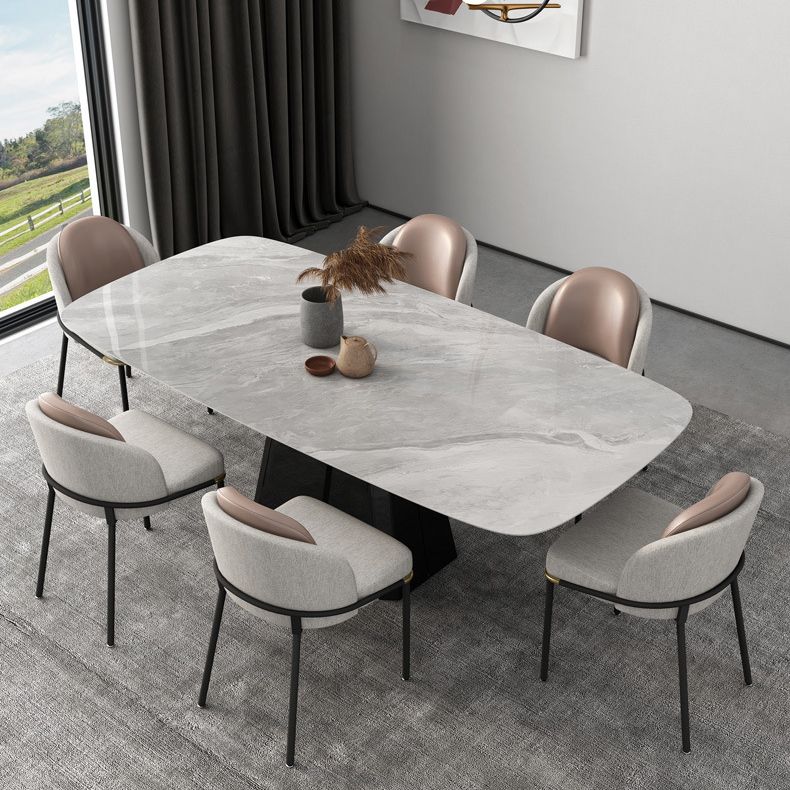 Modern Sintered Stone Dining Table Set 1/5/6/7 Pieces Dining Set for Home Use