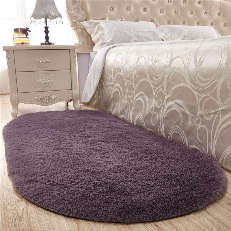 Pink Casual Rug Blending Solid Color Rug Non-Slip Backing Rug for Drawing Room