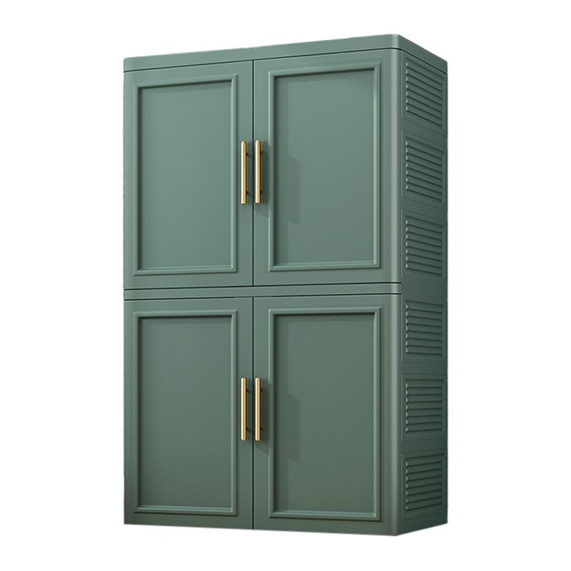 Plastic Matte Finish Storage Cabinet Contemporary Hinged Door Cabinet