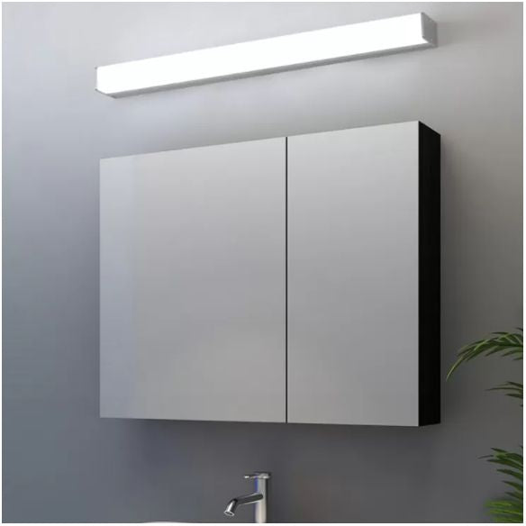 Modern Minimalist Style Linear Wall Mounted Vanity Lights Plastic Vanity Sconce for Bathroom