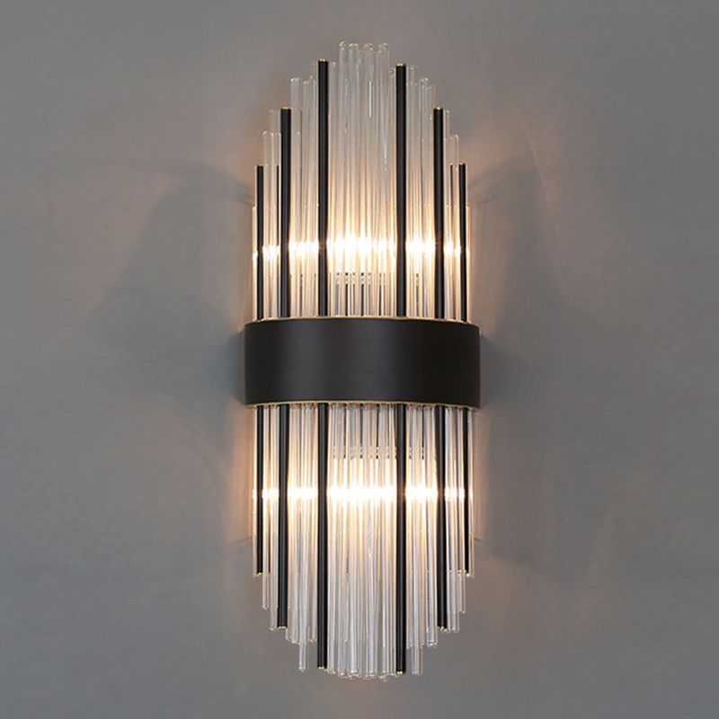 Modern Style Sconce Wall Light 2 Lights Crystal Wall Lamp for Bedroom Dining Room
