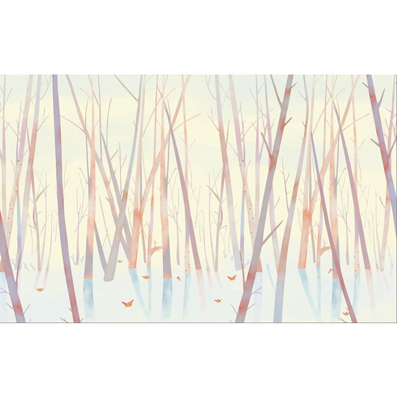 Tree without Leaf Murals Wallpaper Modern Eco-Friendly Fireplace Wall Decor, Full Size