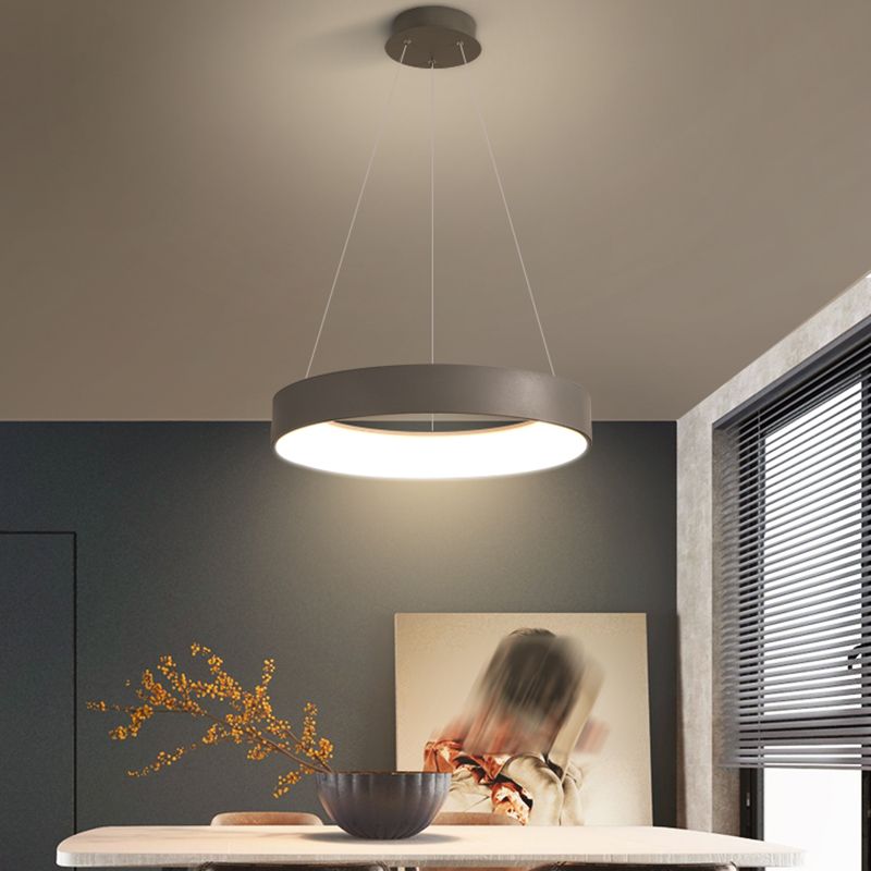 Modern Simple Style LED Pendant Light Living Room Hanging Light Fixture