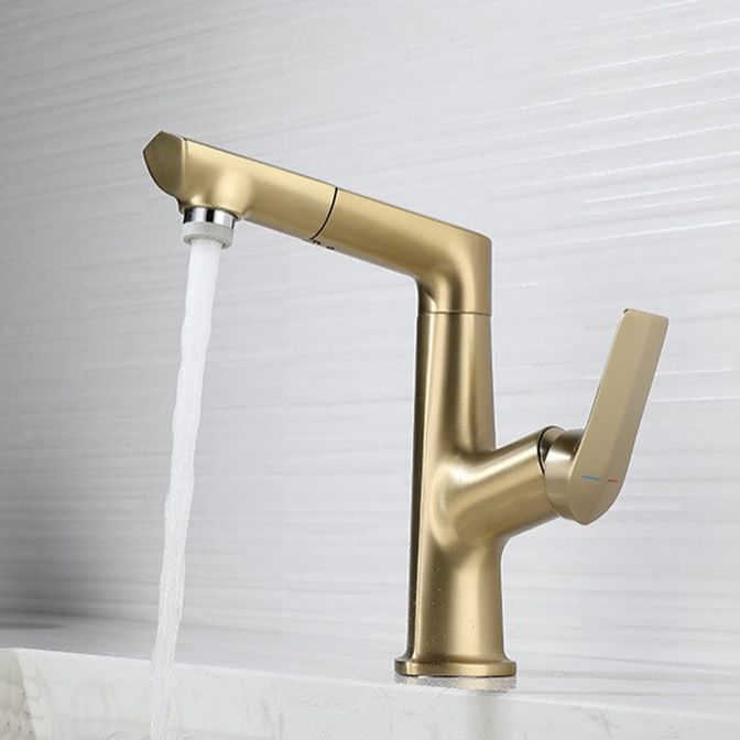 Centerset Lavatory Faucet Glam Style Faucet with Single Lever Handle