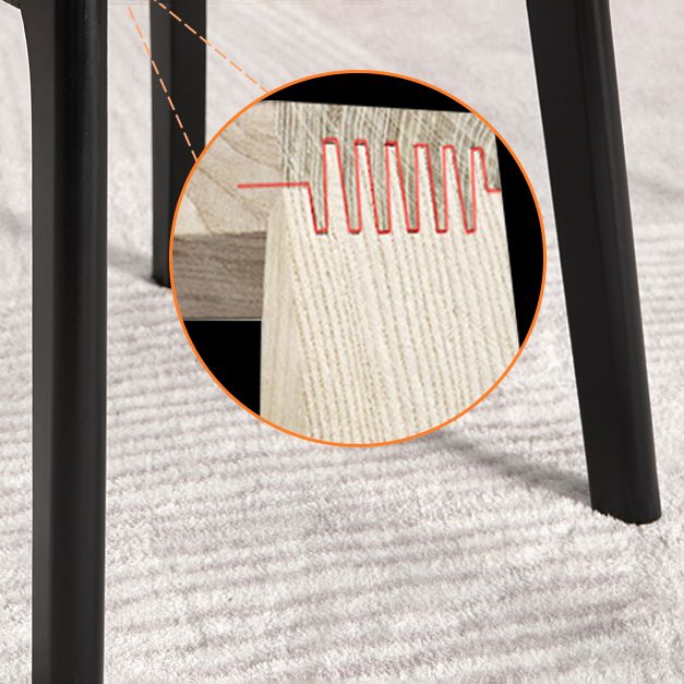 Chaise d'appoint de salle à manger de cuisine contemporaine, chaise d'appoint de salle à manger en bois massif à dossier ouvrant