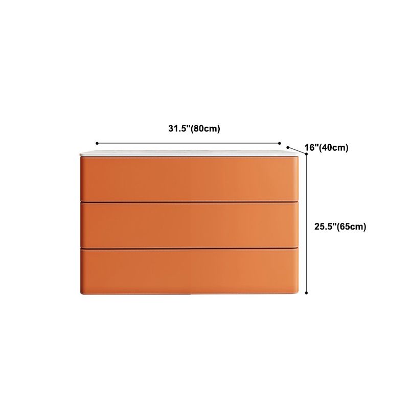 Contemporary Chest Bedroom Stone Vertical Storage Chest with Drawers