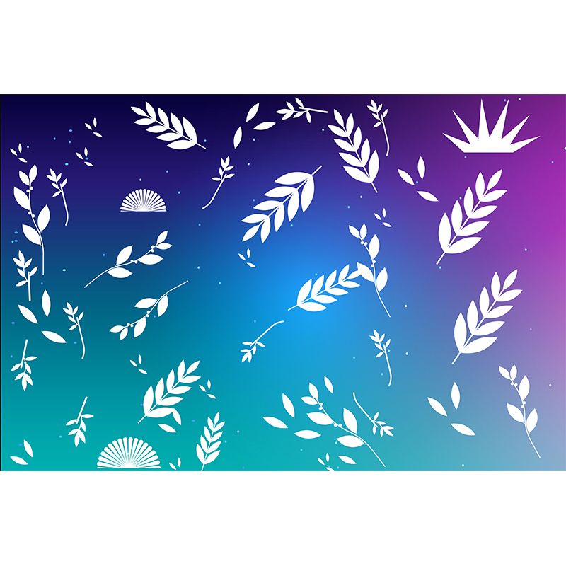 Illustration Environment Friendly Mural Wallpaper Tropical Plants Living Room Wall Mural