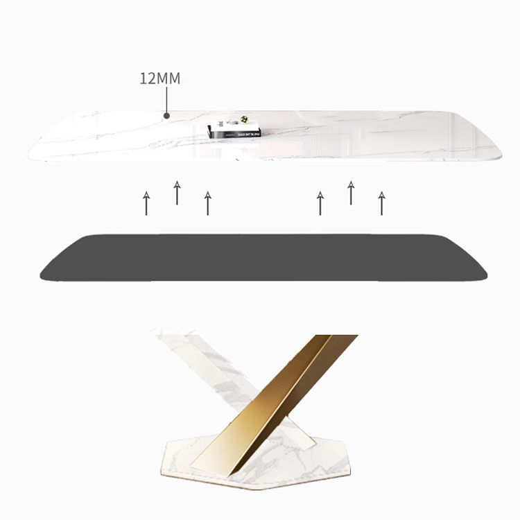 Glam 1/2/5/6/7 Pieces Table and Chair Set Sintered Stone Dining Table Set