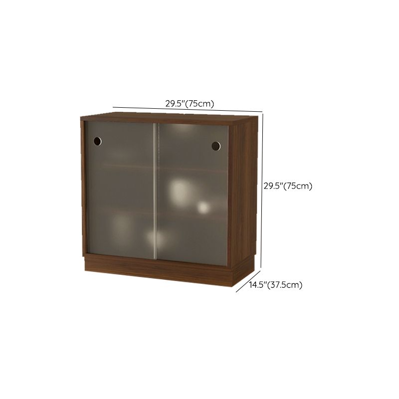 Contemporary Brown Walnut Kitchen Island Table for Dining Room