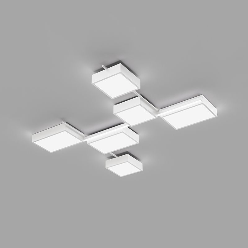 Contemporary Flush Mount Lighting Black Multi-head LED Flush Mounted Ceiling Lights