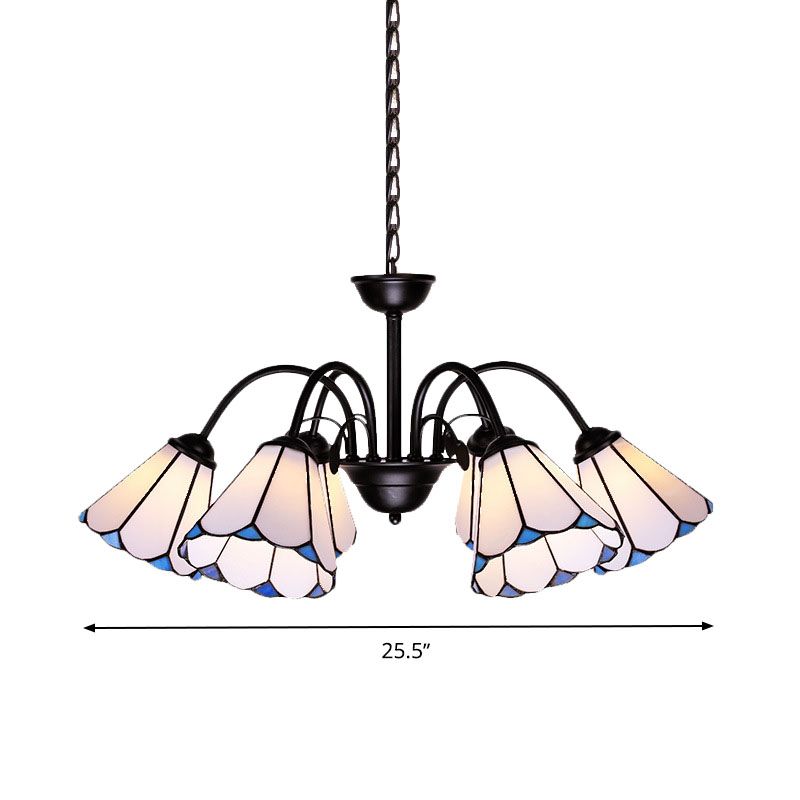 6/8 LUMIÈRES CONICAL CHANDELIER ÉCLAIR