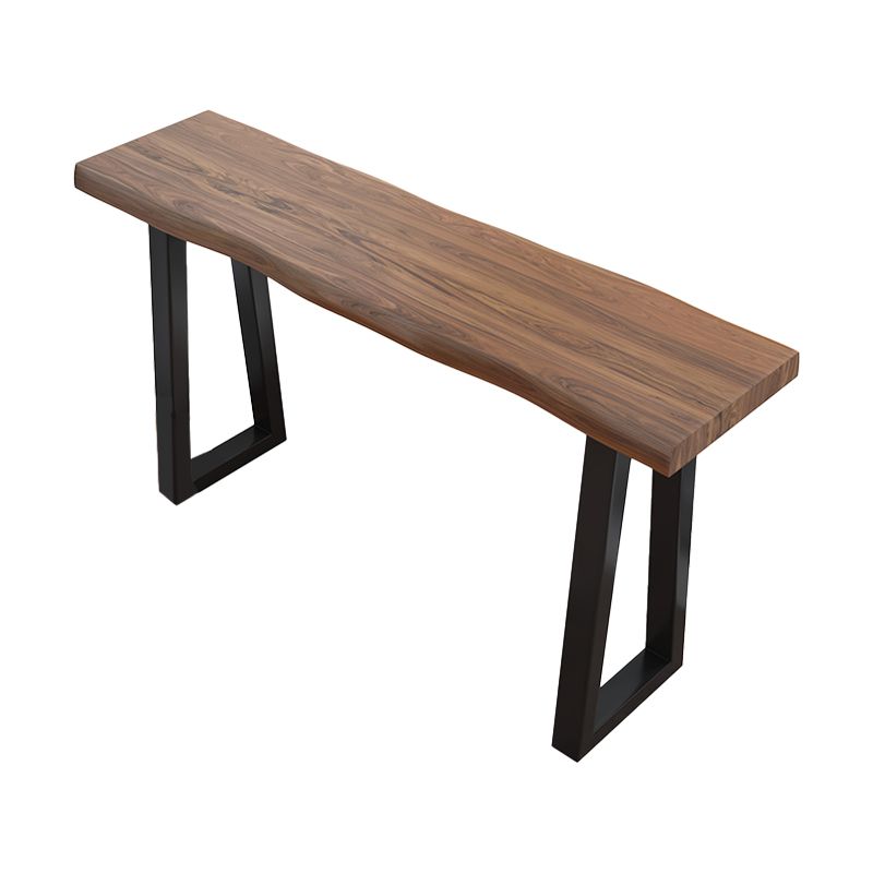 Modern Rectangle Counter Set 1/3 Pieces Solid Wood Counter Table with Backless Stools