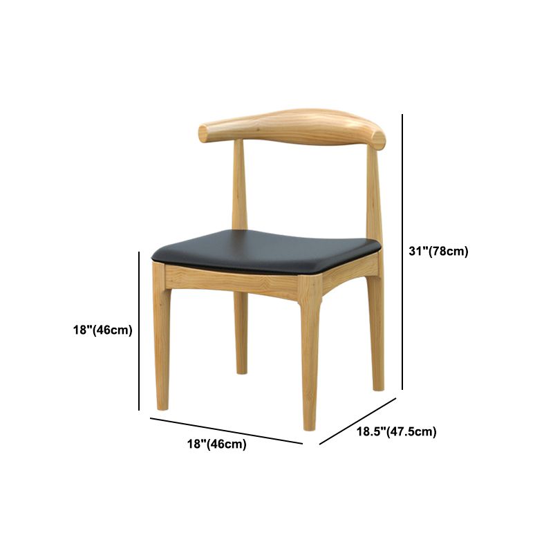 Contemporary Dining Set 1/4/5 Pcs Solid Wood Dining Table and Chairs