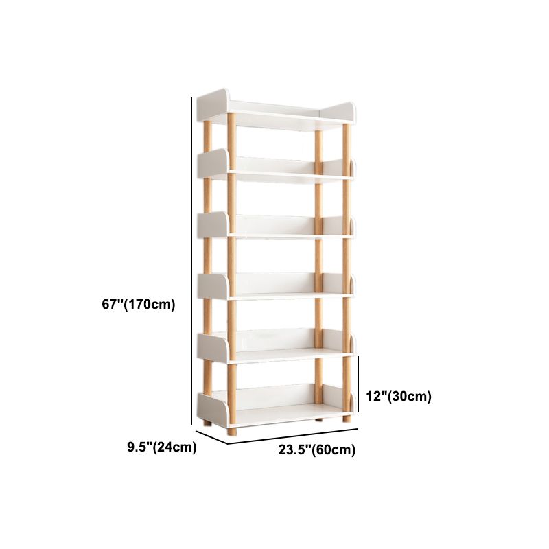 Open Wooden Bookcase Modern Minimalist Home Living Room Bookshelf