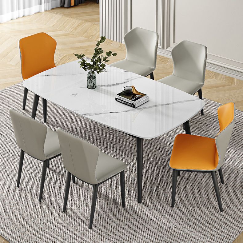 Sintered Stone Dining Table Industrial Dining Room Table for Kitchen