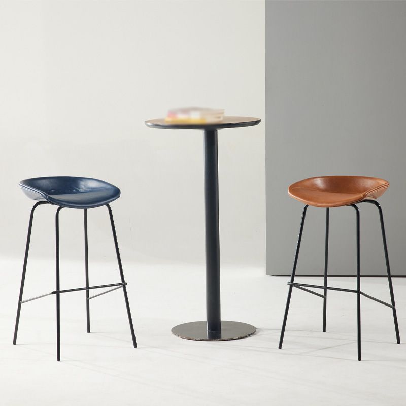 Taburete de bar de estilo industrial Asiento de cubo de hierro para barras de restaurantes