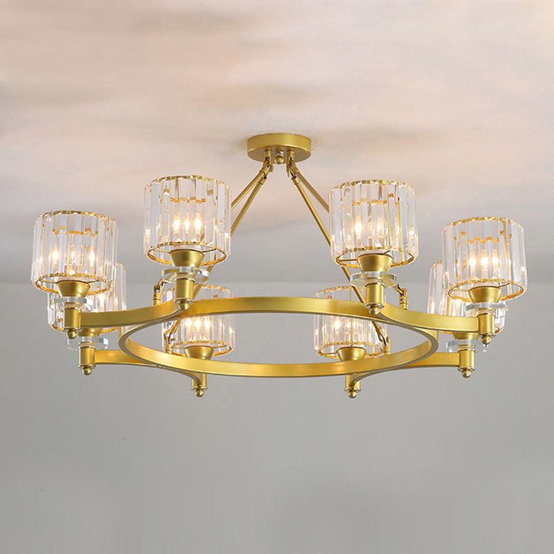 Modern Creative Indoor Pendant Light Crystal Geometric Chandelier