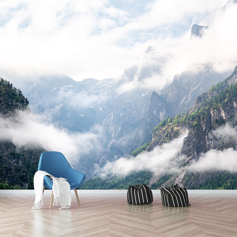 Mountain View Mural for Home Decor Contemporary Wall Art, Personalized Size