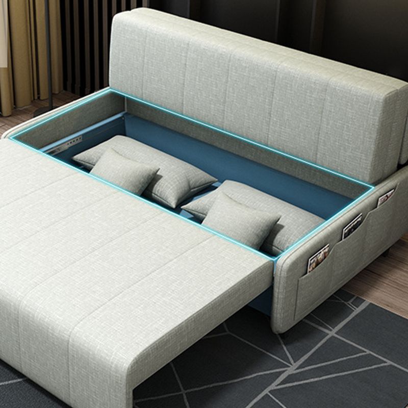 Pillow Included Convertible Sofa Armless Foldable Futon Sofa Bed