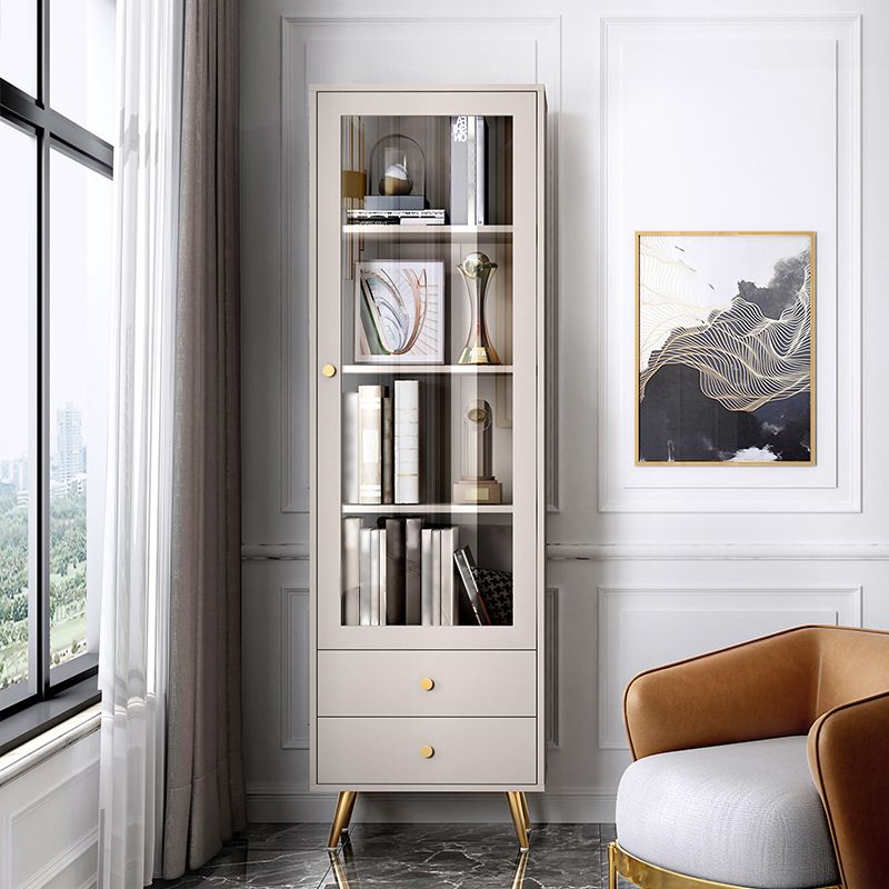 23.62" Wide Wood And Metal 1 - Door Accent Cabinet, 2 - Drawer Accent Cabinet - Wood
