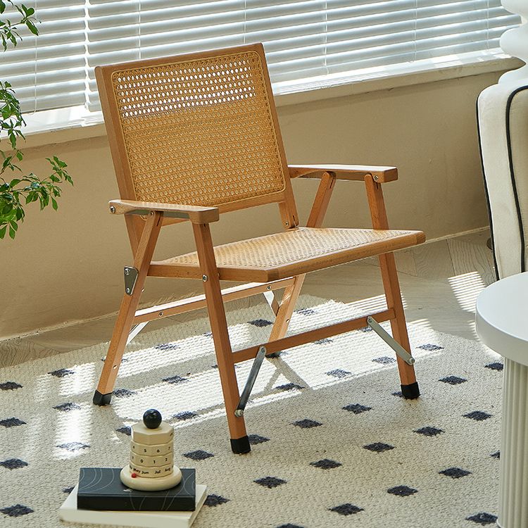 Contemporary Home Solid Wood Cane Back Armless Dining Chairs