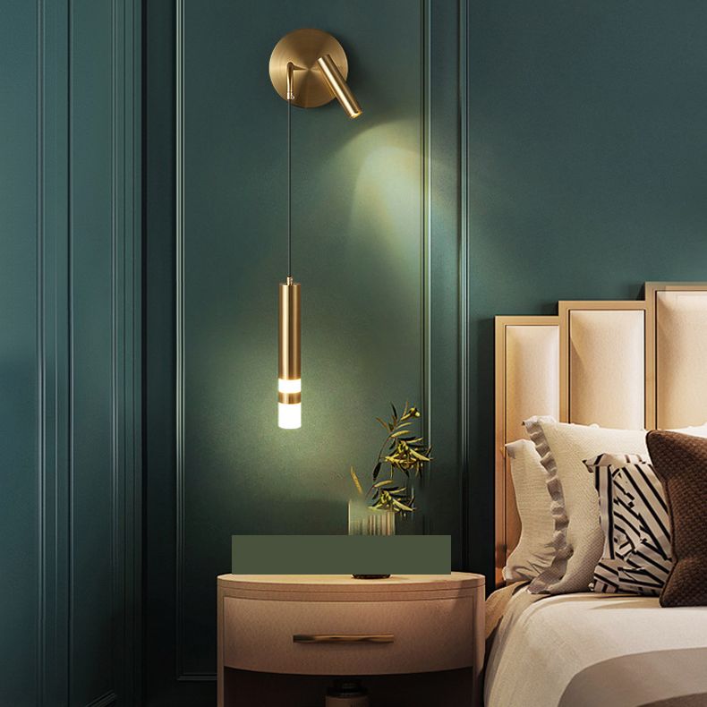 Contemporary Wall Mounted Light Aluminum 2-Light Wall Lamps for Bedroom