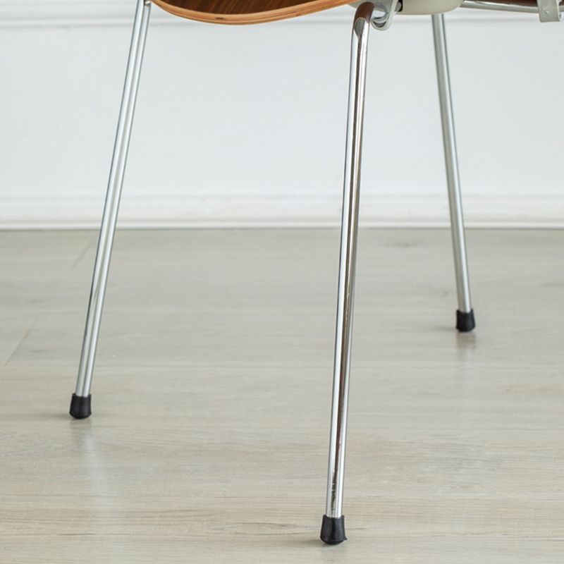 Silla de comedor de metal de estilo industrial, cocina, comedor, sillas laterales sin brazos