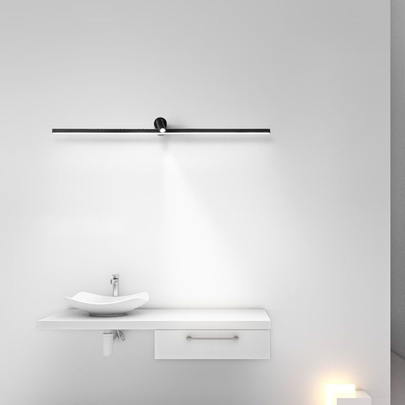 Metal Linear Vanity Lighting Simplicity LED Wall Sconce with Spotlight for Bathroom