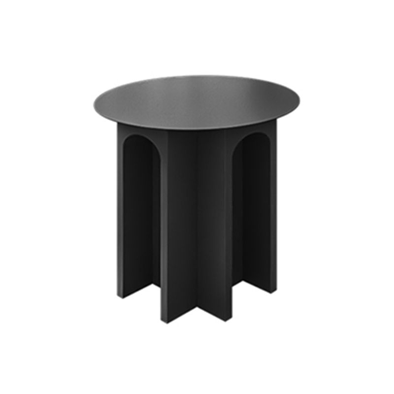 Pedestal 1 Single Coffee Table Marble/Metallic Cocktail Table