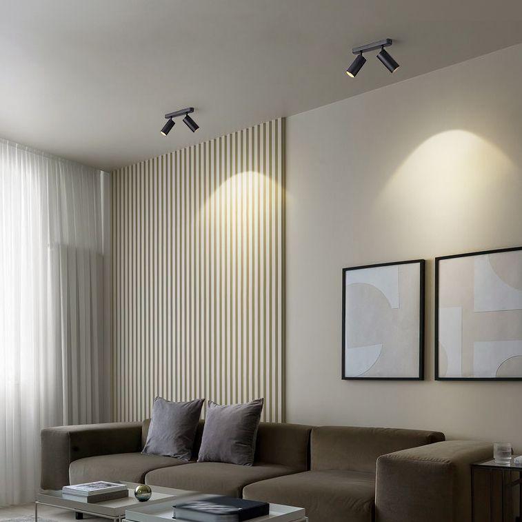 Nordic Style Ceiling Light Cylinder Shape Ceiling Lamp with Aluminum Shade for Bedroom