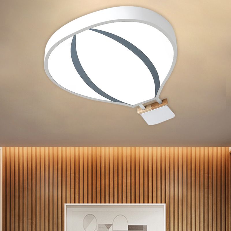 Lampada da incasso del palloncino dell'aria calda acrilica Nordic LED in bianco/grigio/verde per la camera da letto del bambino