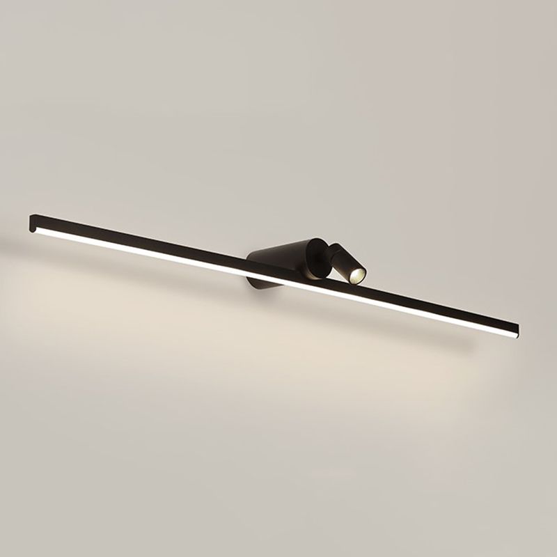 Metal Linear Vanity Lighting Simplicity LED Wall Sconce with Spotlight for Bathroom