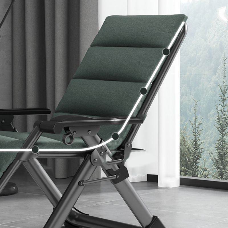 Polyester Blend Standard Recliner With Cup Holders and Legs for Bedroom