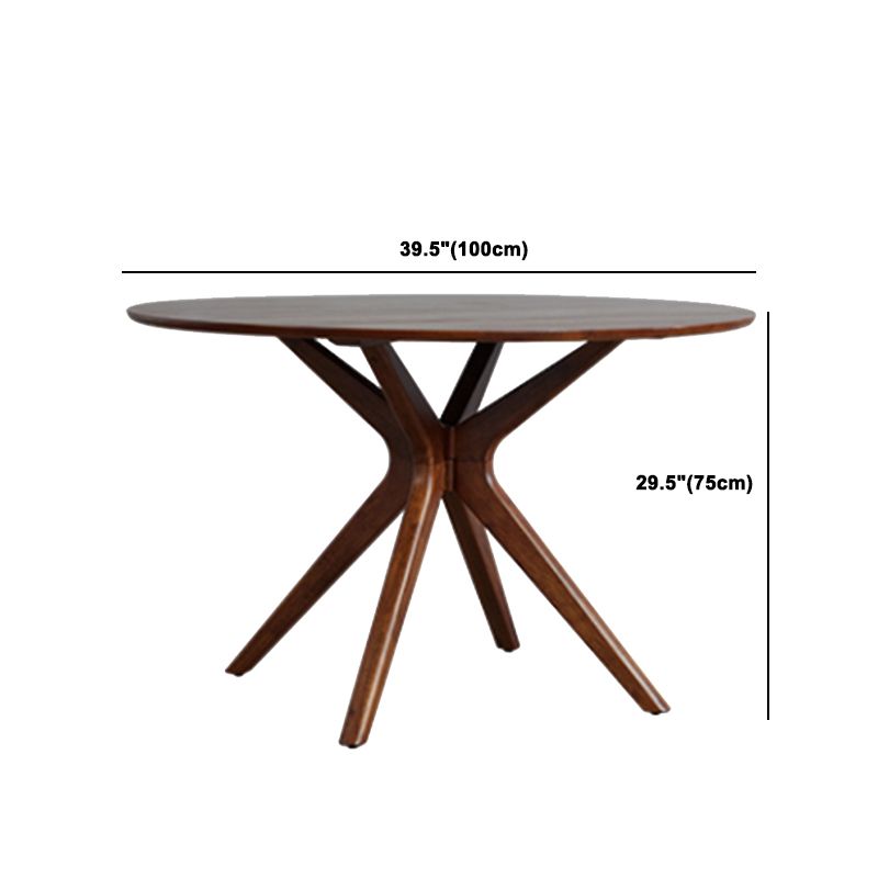 1/2/3/4 Pieces Solid Wood Dining Set Modern Pine Wood Round Table with Wooden Chairs