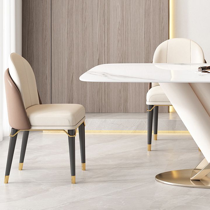 Contemporary Rectangle Sintered Stone Dining Table Set 1/4/5/7 Pieces Dining Set