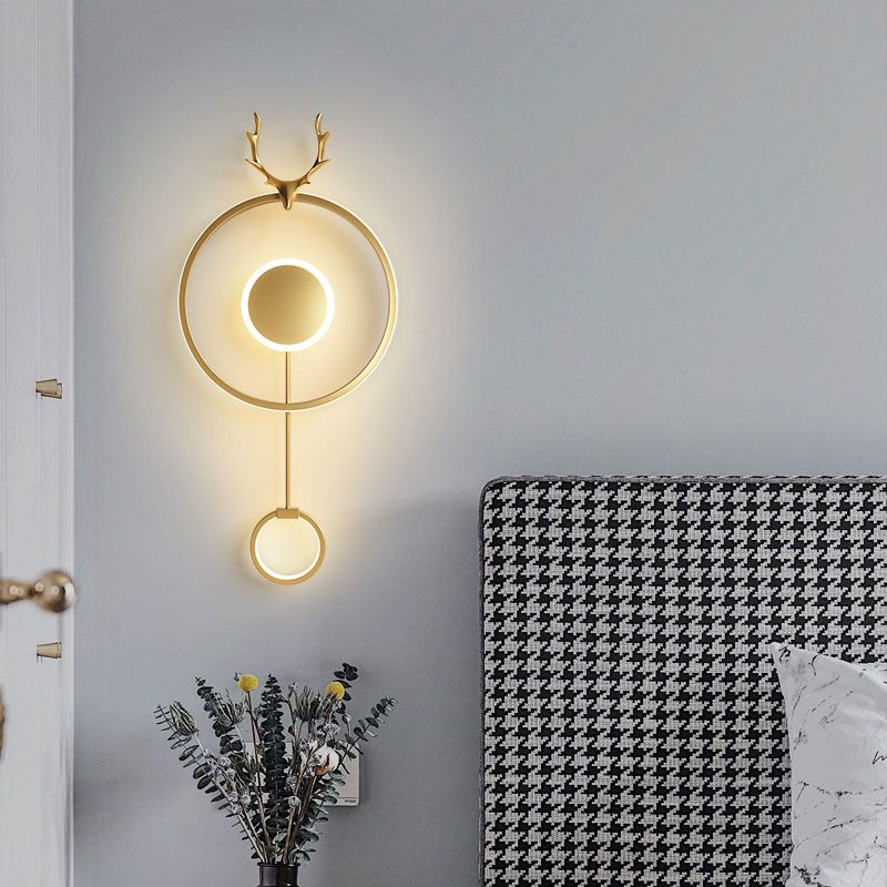 Modern Style Wall Mount Light LED Wall Sconce Light with Silica Gel Shade for Bedroom