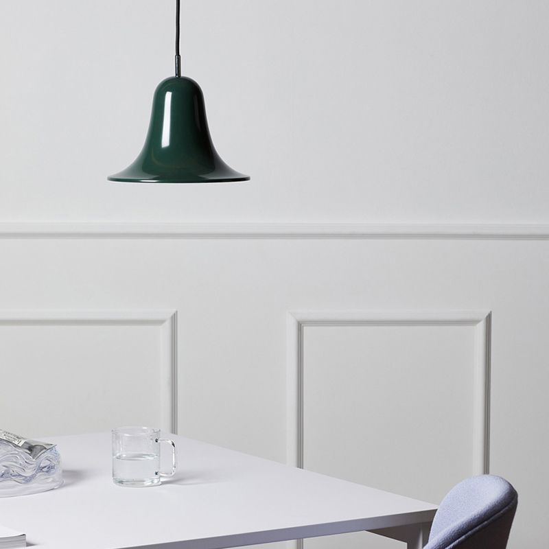 Forme de corne de style moderne Métal léger 1 lumière suspendue à la salle à manger