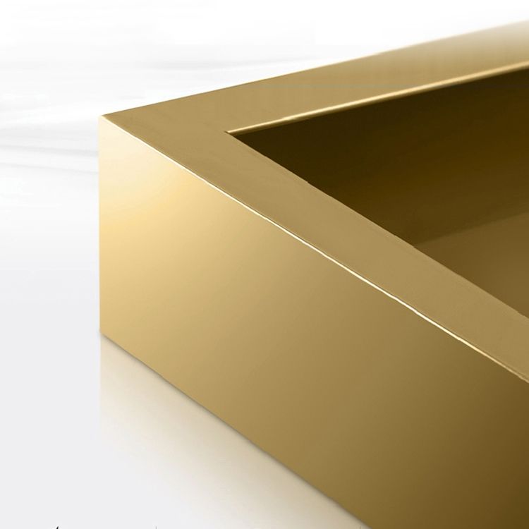 Metal Traditional Luxury Rectangle Table White Sintered Stone Table with Pedestal