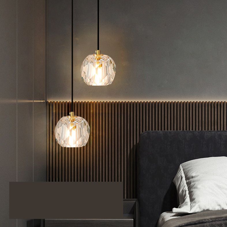 Modern Luxury Style Globe Hanging Pendant Lights Crystal Pendant Ceiling Lights for Dinning Room