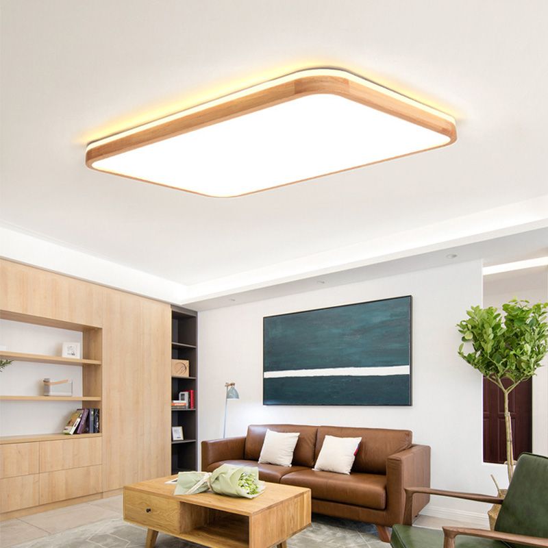 Modern Flush Mount Light Fixture 1-Light Living Room Flush Mount Ceiling Light with Acrylic Shade