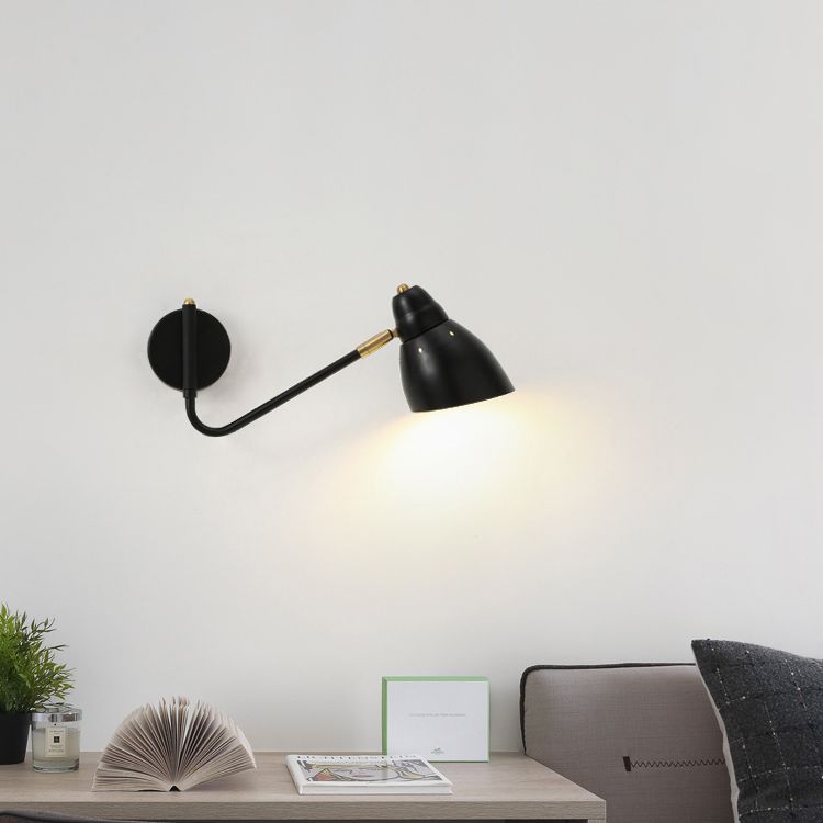 Metal Cone Wall Lighting Fixture Contemporary Style Wall Mount Light Fixture for Bedroom
