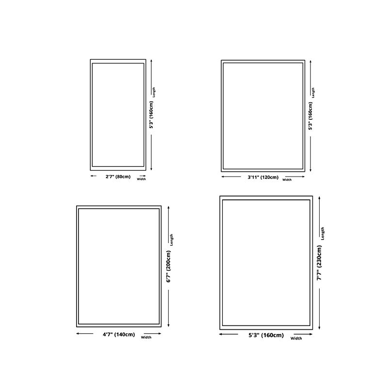 Brown Modern Carpet Geometric Pattern Polyester Area Carpet Anti-Slip Area Rug for Home Decor