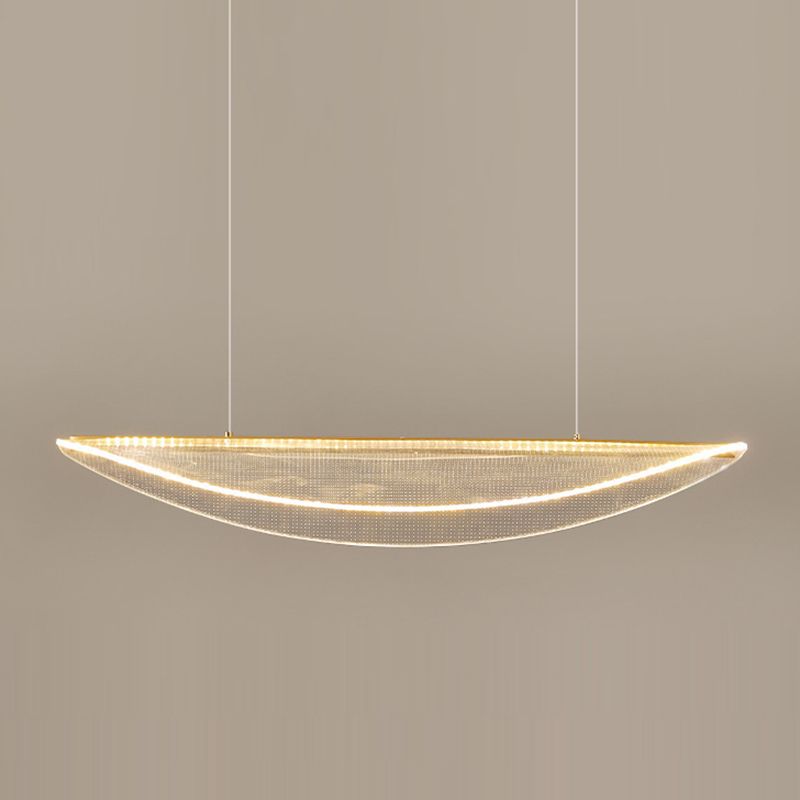Clear Acrylic LED Pendant Ceiling Modernism Unique Kitchen Island Lighting