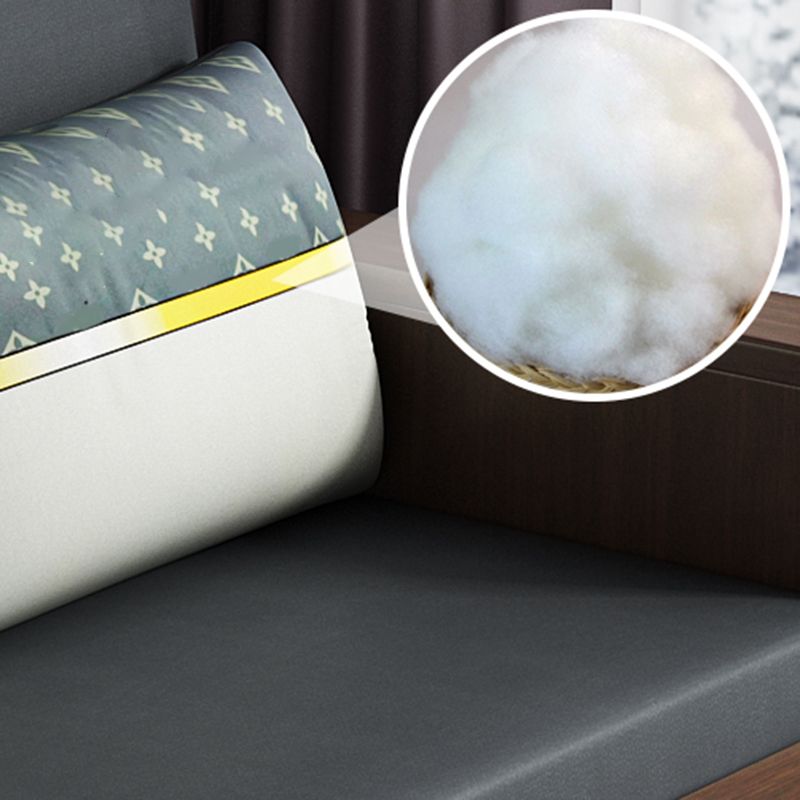 31" Wide Contemporary Sleeper Sofa Futon Gray Pillow Included Sleeper Sofa