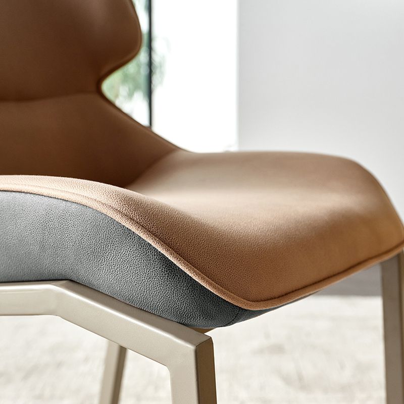 Modern Style Chairs Dining Chairs with Metal Legs for Kitchen