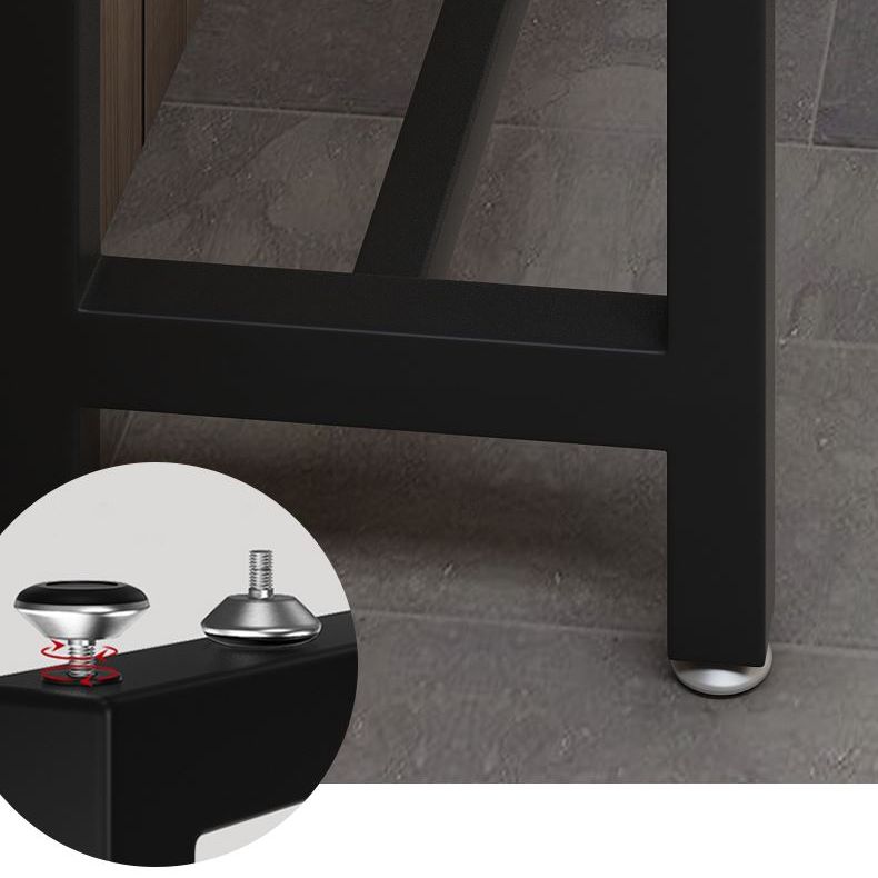 Modern Bar Table Set 1/2/5 Pieces Rectangle Wood Counter Table with Stools for Balcony