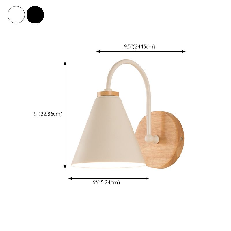 Black/White Metal Lighting Contemporary Wall Light for Home Foyer